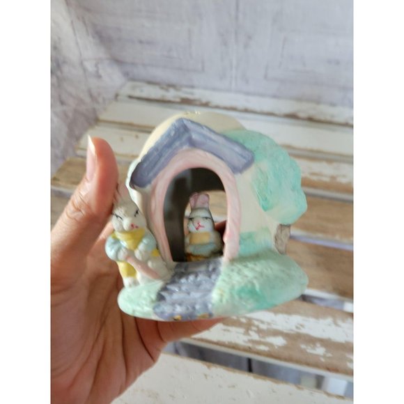 Easter village hermitage pottery mini bunny spring - Picture 8 of 9